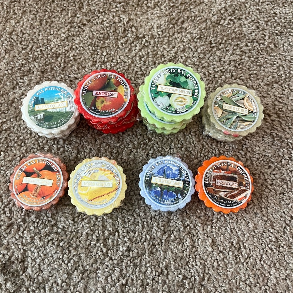 Lot of 15 Yankee Candle Tarts Warmer Wax Potpourri Holiday 0.8 oz 22g NEW Vintag - Picture 2 of 2